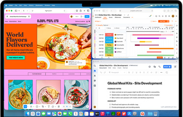 MacBook Air с множество отворени приложения