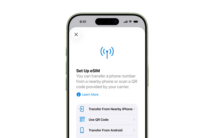 iPhone 17, eksterior depan, sudut melengkung