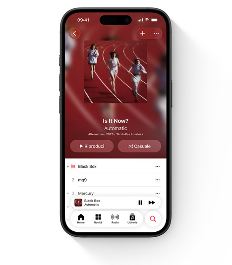 Un iPhone che mostra l’interfaccia di Apple Music con Annalisa