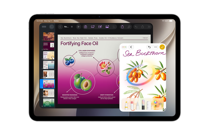 iPad 展示影像魔杖功能將草圖轉換為影像