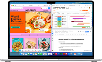 MacBook Air з кількома відкритими додатками