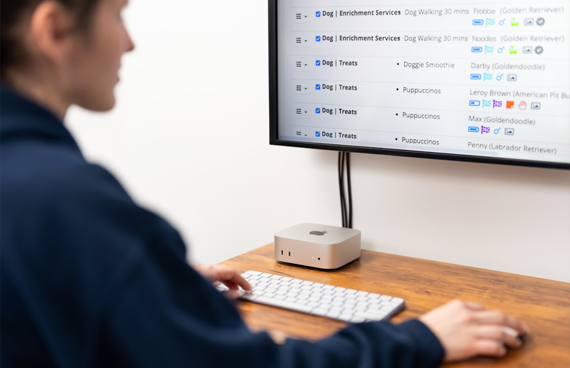 Mac mini makes it easy to log in and view upcoming tasks.