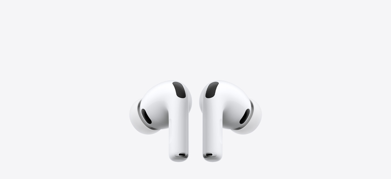 AirPods&nbsp;Pro&nbsp;3, căști wireless, culoare albă, adaptoare auriculare din silicon