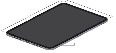A 11 hüvelykes iPad Pro méretei
