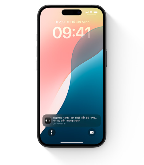 iPhone showing AirPlay UI